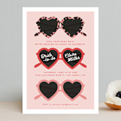 "Bachelorette Sunnies" - Bachelorette Party Invitations in Rose by Hudson meet Rose - Front