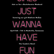 "Neon Lights" - Bachelorette Party Invitations in Tuxedo by Jennifer Postorino - Close-Up