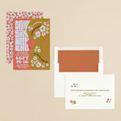 "Wild Child" - Bachelorette Party Invitations in Azalea by Jenna Holcomb - Assembled