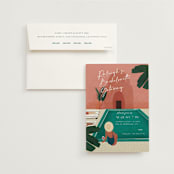 "Getaway" - Bachelorette Party Invitations in Jade by Jenna Holcomb - Invitation with Envelope