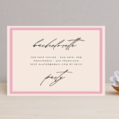 "Chic Party" - Bachelorette Party Invitations in Champagne by Angela Thompson - Front