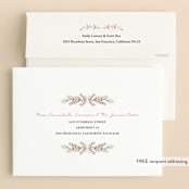 "Stacked Blessing" - Baptism and Christening Invitations in Cream by Oma N. Ramkhelawan - FREE Recipient Addressing
