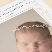 "Little angel" - Baptism and Christening Invitations in Snow by Ana de Sousa - Detail