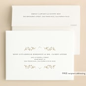 "Little angel" - Baptism and Christening Invitations in Snow by Ana de Sousa - FREE Recipient Addressing