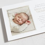 "Keepsake" - Baptism and Christening Invitations in Linen by Robert and Stella - Detail