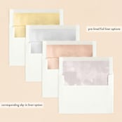 "Luxe script" - Baptism and Christening Invitations in Toffee by Creo Study - Envelope Liner Options