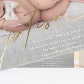 "Precious" - Baptism and Christening Invitations in Cloud by Vera Lim - Detail