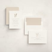 "Gilded cross" - Baptism and Christening Invitations in Sand by Creo Study - Assembled