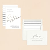 "Golden" - Baptism and Christening Invitations in Ink by Hudson meet Rose - Assembled