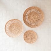 "Large Open Weave Wall Basket 18"" - Decorative Baskets in natural by LIKHA