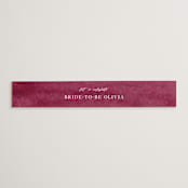 "Garden Stroll" - Bridal Shower in Burgundy by Creo Study - Front
