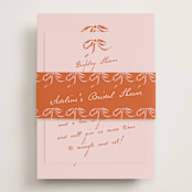 "Classique" - Bridal Shower in Poppy by Susan Zinader - With Cards