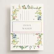 "flower garden" - Bridal Shower in Cotton by Susan Moyal - With Cards