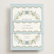 "Wedgewood" - Bridal Shower in Cerulean by Susan Moyal - With Cards