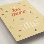 "Modern Peach Floral" - Baby Shower Invitations in Daffodil by Felicia Balestrere - Detail