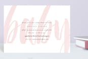 "Whisper" - Baby Shower Invitations in Blush by Sara Hicks Malone - Front