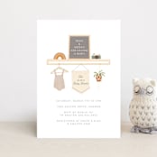 "scandi boho" - Baby Shower Invitations in Terracotta by Itsy Belle Studio - Front