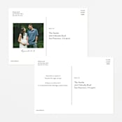 "Victorian Forest Scene" - Baby Shower Invitations in Mint by Becky Nimoy - Back of Card Options