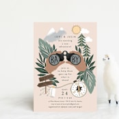 "Adventure on the horizon" - Baby Shower Invitations in Latte by Alethea and Ruth - Front