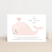 "Sea" - Baby Shower Invitations in Blush by Lori Wemple - Front