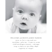 "Just Me" - Baby Shower Invitations in Midnight by Lehan Veenker - Detail