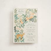 "wild forest" - Baby Shower Invitations in Cream by Elly - Front