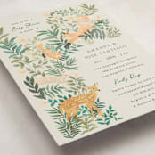 "wild forest" - Baby Shower Invitations in Cream by Elly - Detail