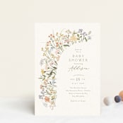 "Meadow flowers" - Baby Shower Invitations in Vanilla by Jennifer Wick - Front
