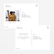 "Due With Two" - Baby Shower Invitations in Carnation by Erica Krystek - Back of Card Options