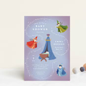 "Disney Fairies Flora, Fauna & Merryweather" - Baby Shower Invitations in Magic by Yuliya Evseeva - Front