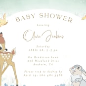 "Disney's Bambi Forest" - Baby Shower Invitations in Forest by frau brandt - Detail