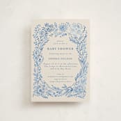 "Baby Frame" - Baby Shower Invitations in Frost by Petra Kern - Front