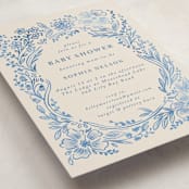 "Baby Frame" - Baby Shower Invitations in Frost by Petra Kern - Detail
