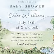 "A Woodland Adventure" - Baby Shower Invitations in Forest by Elly - Detail