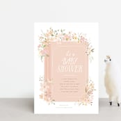 "Storybook" - Baby Shower Invitations in Carnation by Itsy Belle Studio - Front