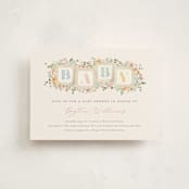 "petite baby blocks" - Baby Shower Invitations in Honey by Jennifer Wick - Front