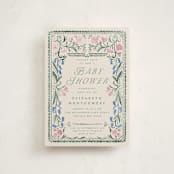 "Book Cover" - Baby Shower Invitations in Evergreen by Petra Kern - Front