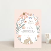 "garden bunnies" - Baby Shower Invitations in Petal by Karidy Walker - Front