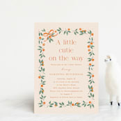 "Cutie Frame" - Baby Shower Invitations in Cream by frau brandt - Front