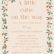 "Cutie Frame" - Baby Shower Invitations in Cream by frau brandt - Detail