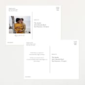 "French Teddy Bear" - Baby Shower Invitations in Gardenia by Pati Cascino - Back of Card Options