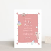 "Baby Blanket" - Baby Shower Invitations in Rosy Cheeks by Carolyn MacLaren - Front