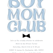 "Boy Mom" - Baby Shower Invitations in Sky by Angela Garrick - Detail