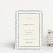 "Florence" - Baby Shower Invitations in Sky by Kelly Watkins - Front