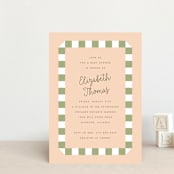 "Boardwalk" - Baby Shower Invitations in Peach by Baumbirdy - Front