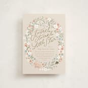 "Twinkle Bunny" - Baby Shower Invitations in Sand by Hannah Williams - Front