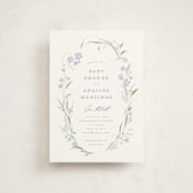 "Lottie" - Baby Shower Invitations in Lilac by Erin L. Wilson - Front