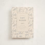 "Forest Toile" - Baby Shower Invitations in Bamboo by Teju Reval - Front