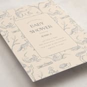 "Forest Toile" - Baby Shower Invitations in Bamboo by Teju Reval - Detail