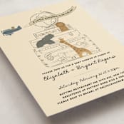 "Little Explorer" - Baby Shower Invitations in Butter by Jenna Holcomb - Detail